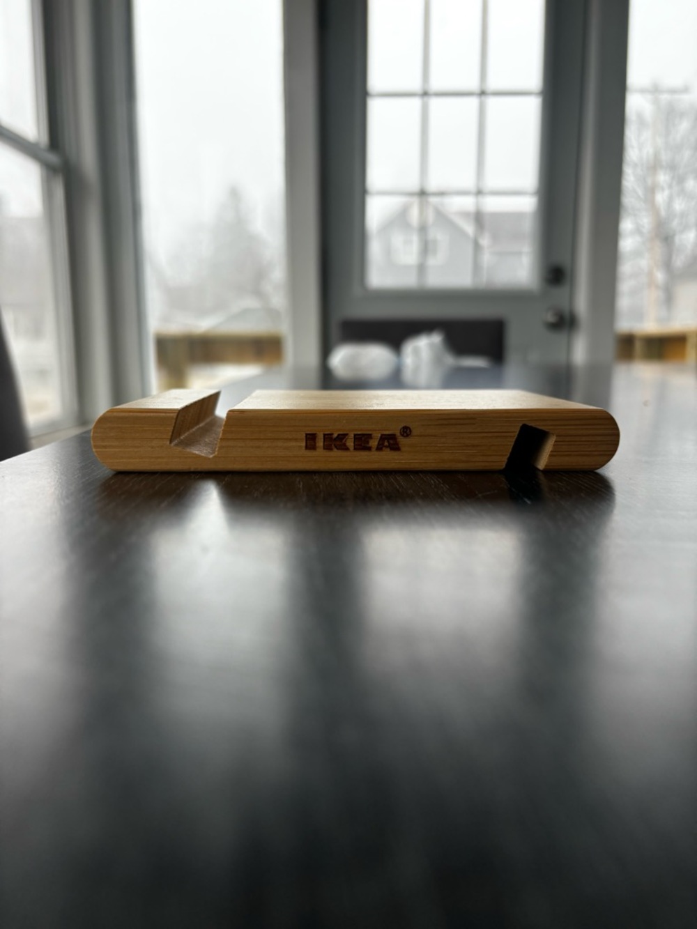IKEA Bamboo Phone Dock - Natural Wood Tone